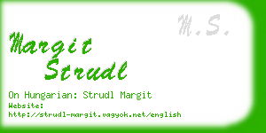 margit strudl business card